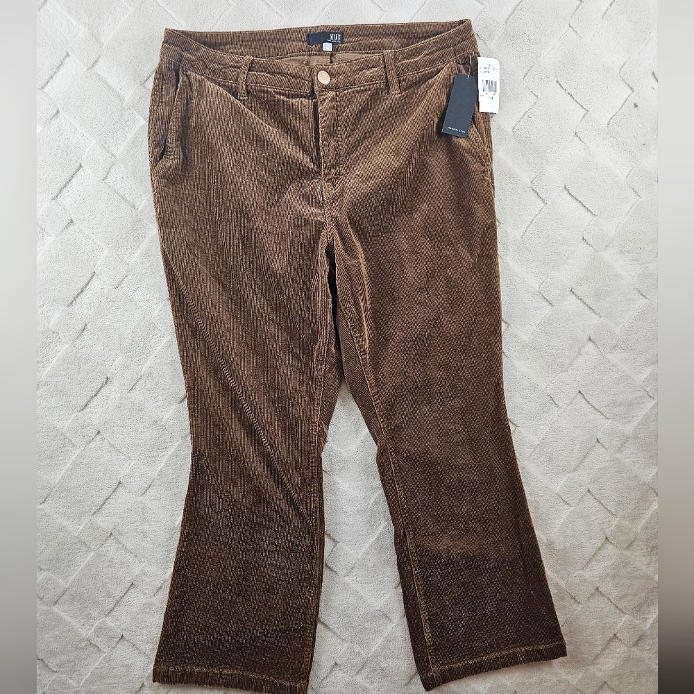 Kut from the Kloth Brown Corduroy Boot Cut Pants